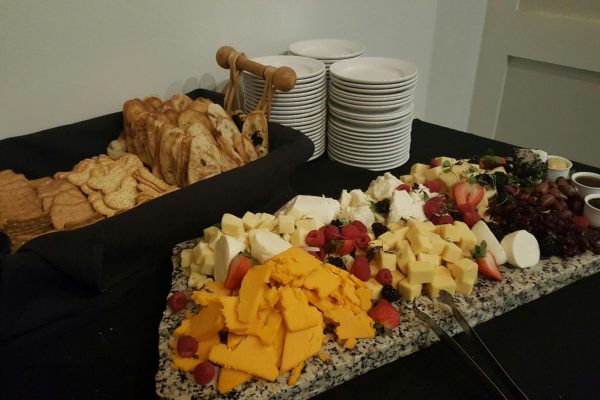 Artisan Cheese and Crackers Station
